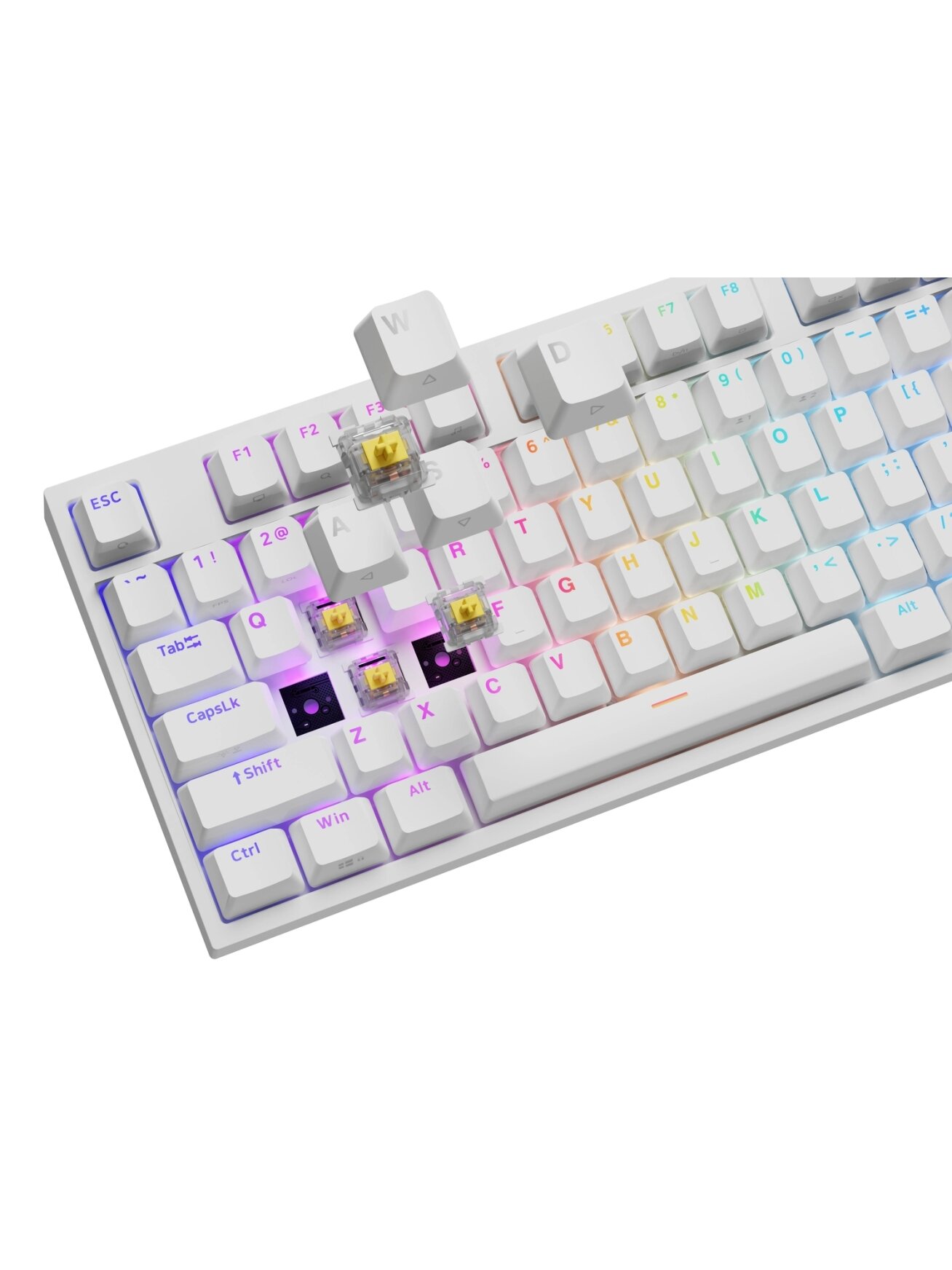 Genesis Thor 404 | Mechanical Gaming Keyboard | Wired | US | Gateron Yellow Pro | White 5 Genesis Thor 404 | Mechanical Gaming Keyboard | Wired | US | Gateron Yellow Pro | White 5