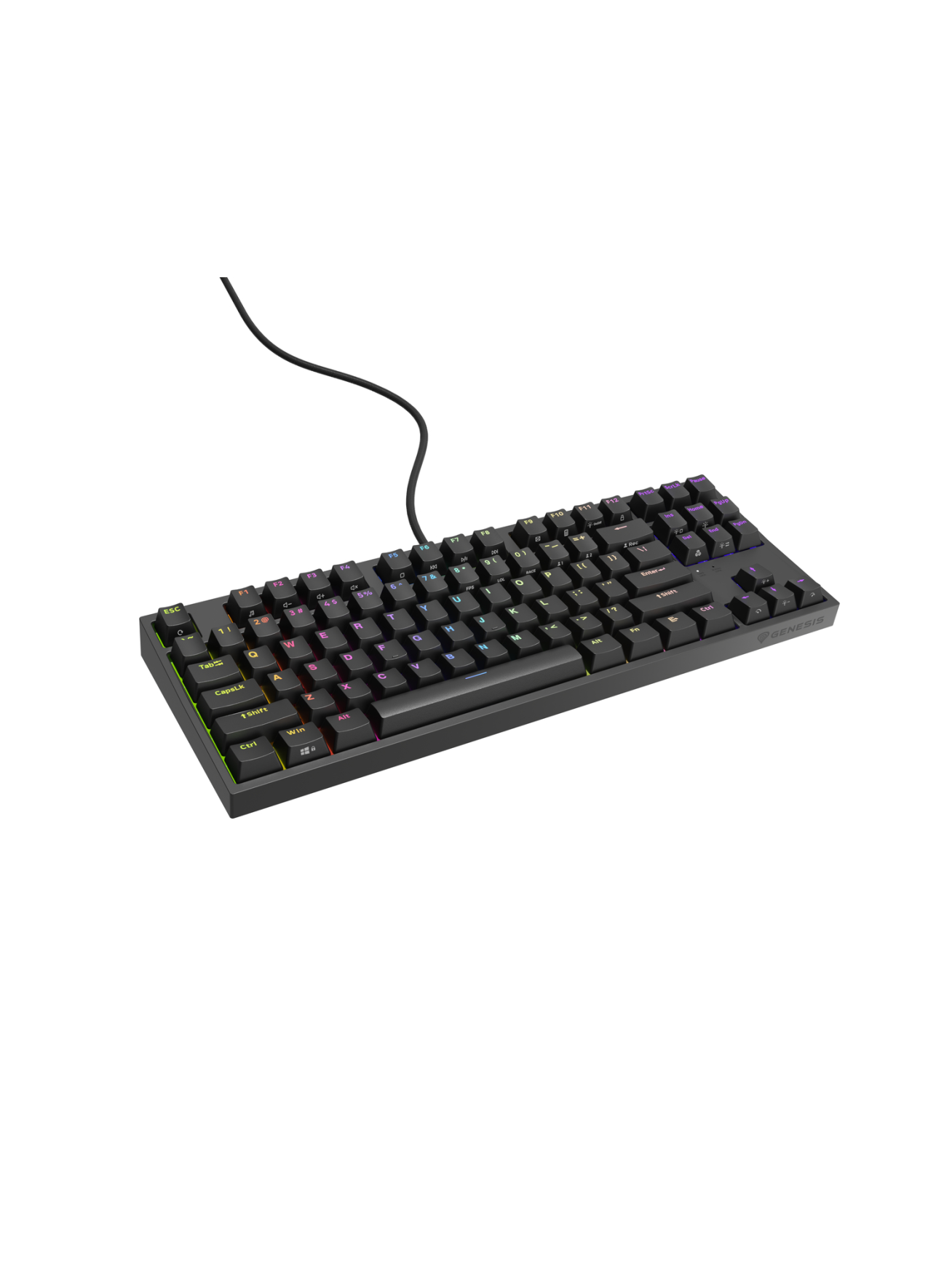 Genesis | THOR 404 TKL | Mechanical Gaming Keyboard | Wired | US | Kailh Box Brown V2 | Black | RGB 2 Genesis | THOR 404 TKL | Mechanical Gaming Keyboard | Wired | US | Kailh Box Brown V2 | Black | RGB 2