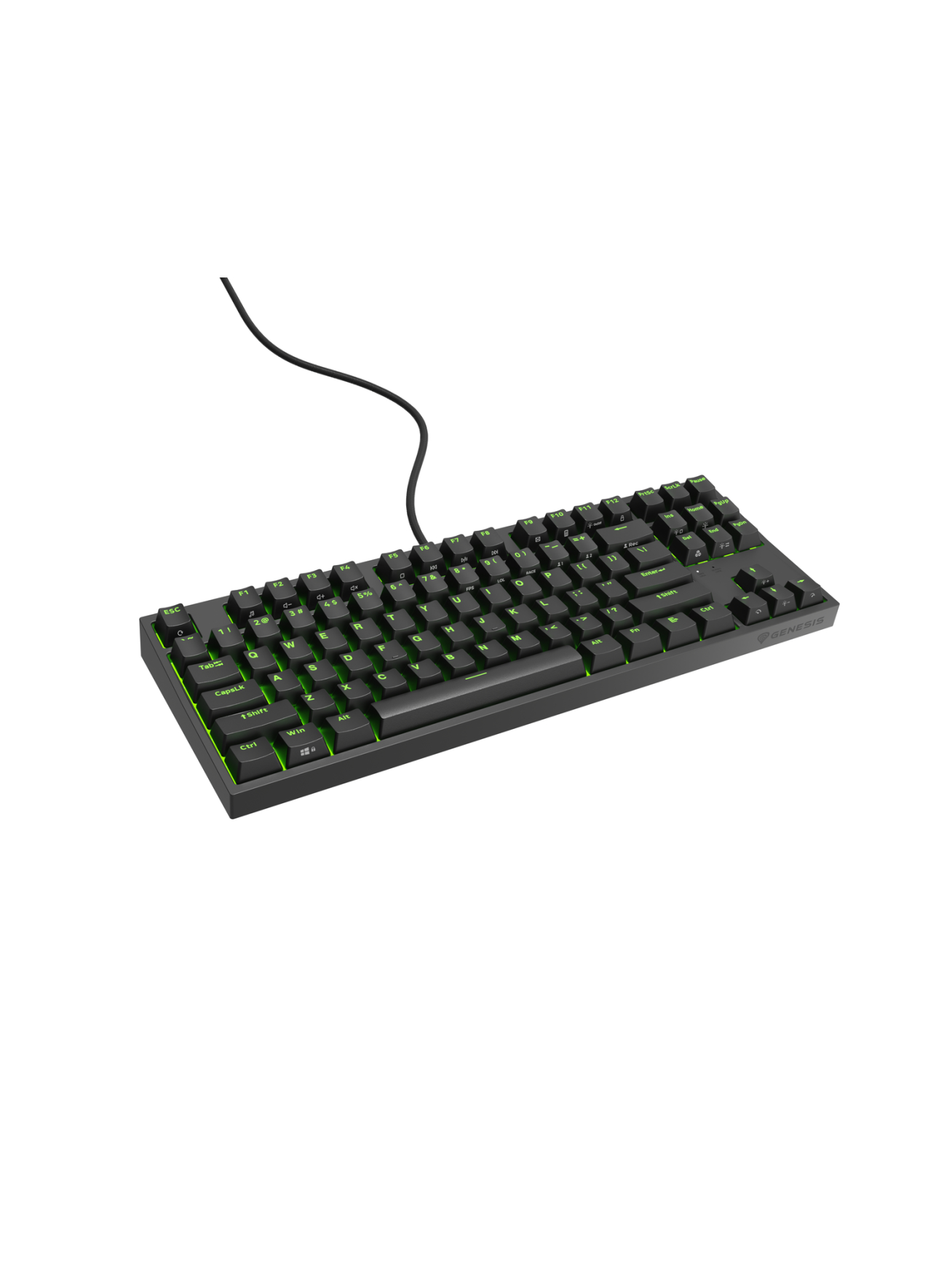 Genesis | THOR 404 TKL | Mechanical Gaming Keyboard | Wired | US | Kailh Box Brown V2 | Black | RGB 3 Genesis | THOR 404 TKL | Mechanical Gaming Keyboard | Wired | US | Kailh Box Brown V2 | Black | RGB 3