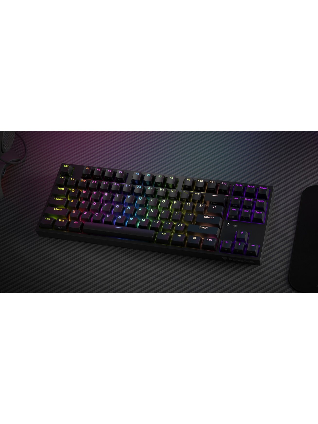 Genesis | THOR 404 TKL | Mechanical Gaming Keyboard | Wired | US | Kailh Box Brown V2 | Black | RGB 14 Genesis | THOR 404 TKL | Mechanical Gaming Keyboard | Wired | US | Kailh Box Brown V2 | Black | RGB 14