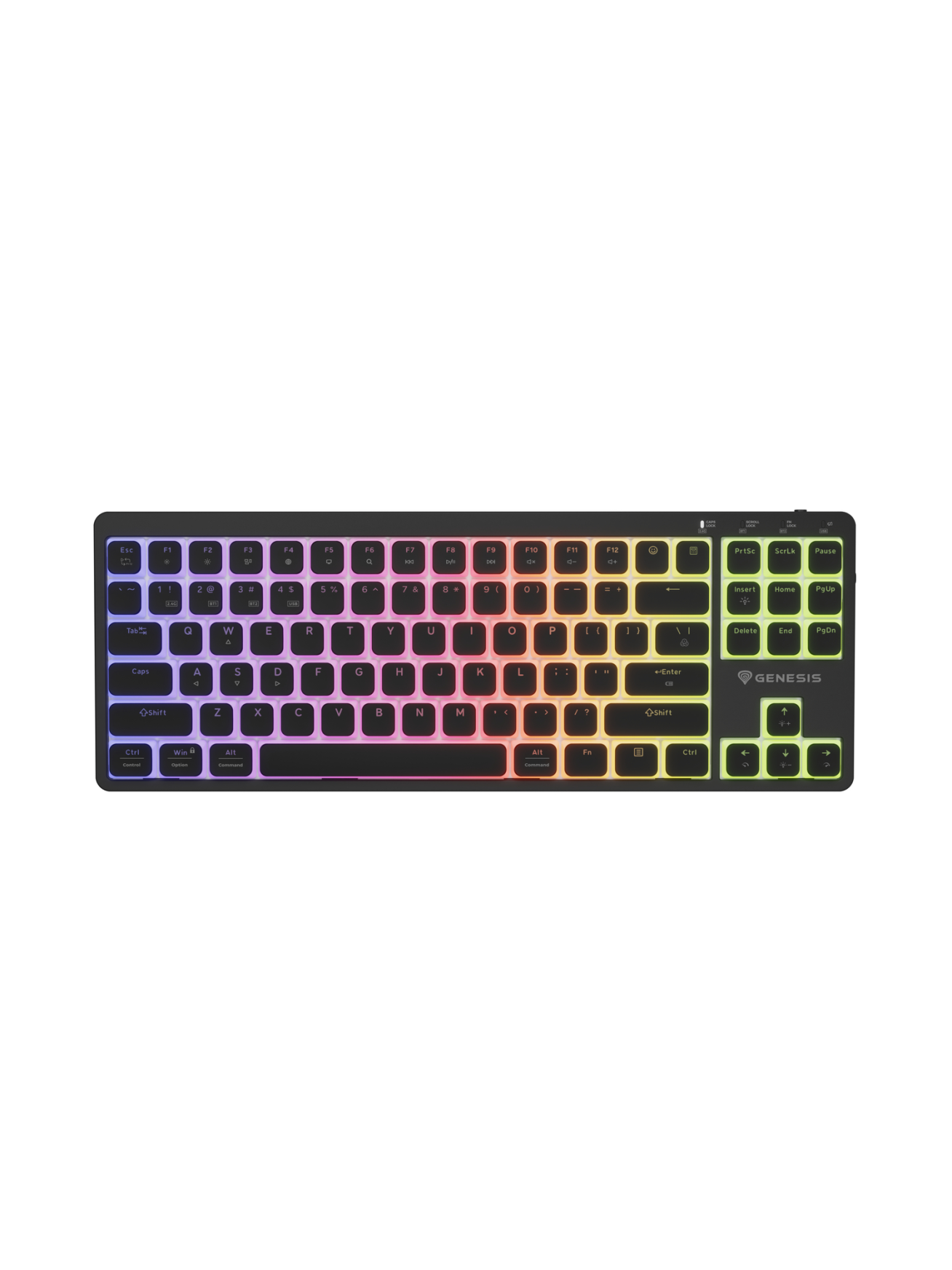Genesis Thor 430 TKL | Gaming Keyboard | Wireless | Bluetooth | US | Linear | Black