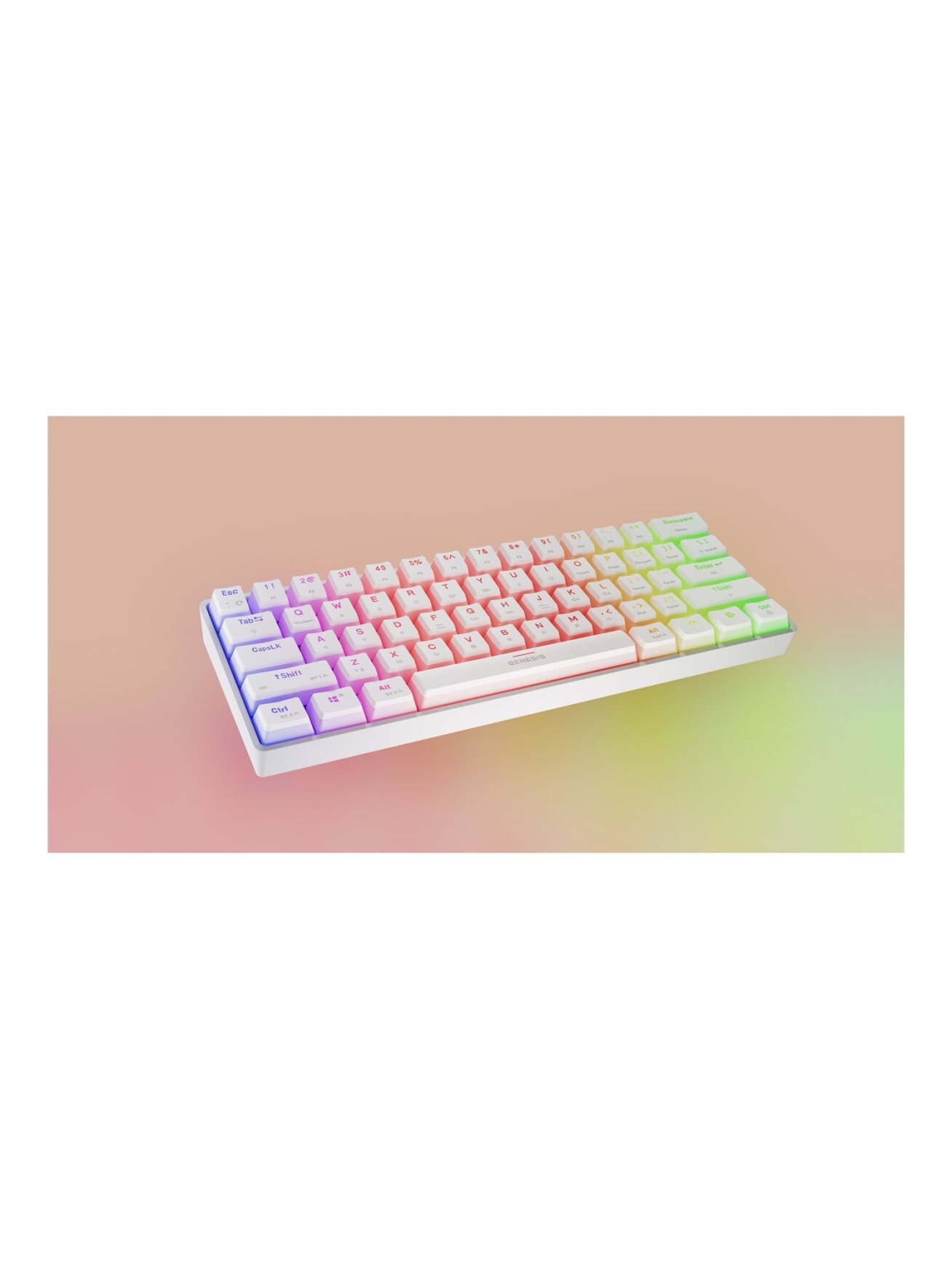 Genesis | THOR 660 G2 | Gaming Keyboard | Wireless/Wired | US | Linear | White | RGB 3 Genesis | THOR 660 G2 | Gaming Keyboard | Wireless/Wired | US | Linear | White | RGB 3