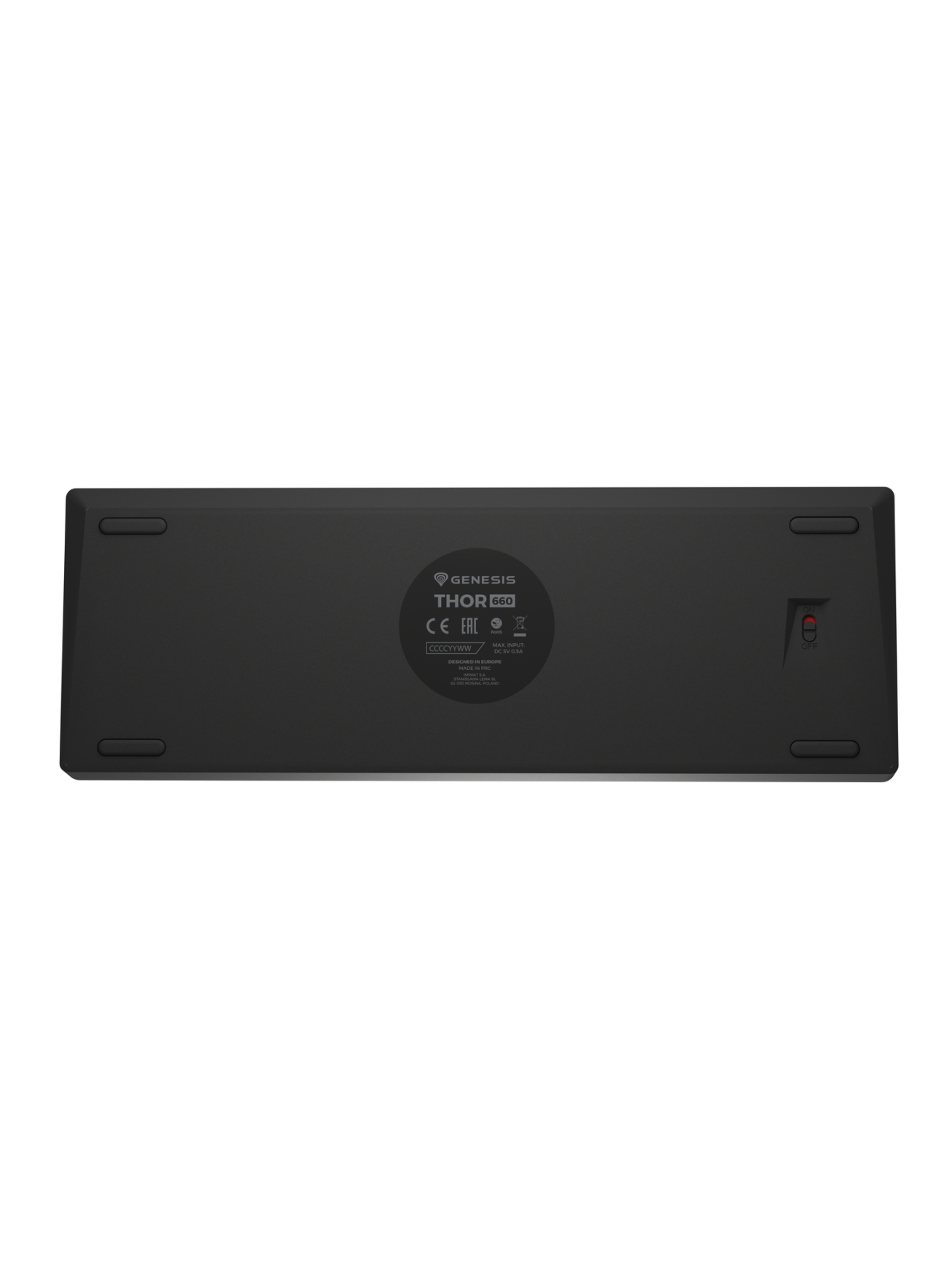 Genesis | THOR 660 G2 | Gaming keyboard | Wireless/Wired | US | Tactile | Black 4 Genesis | THOR 660 G2 | Gaming keyboard | Wireless/Wired | US | Tactile | Black 4