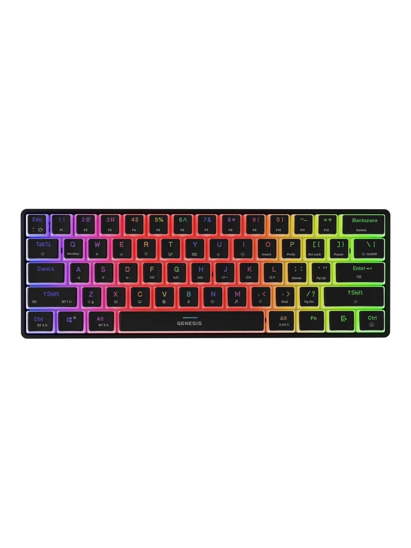 Genesis | THOR 660 G2 | Gaming keyboard | Wireless/Wired | US | Tactile | Black Genesis | THOR 660 G2 | Gaming keyboard | Wireless/Wired | US | Tactile | Black