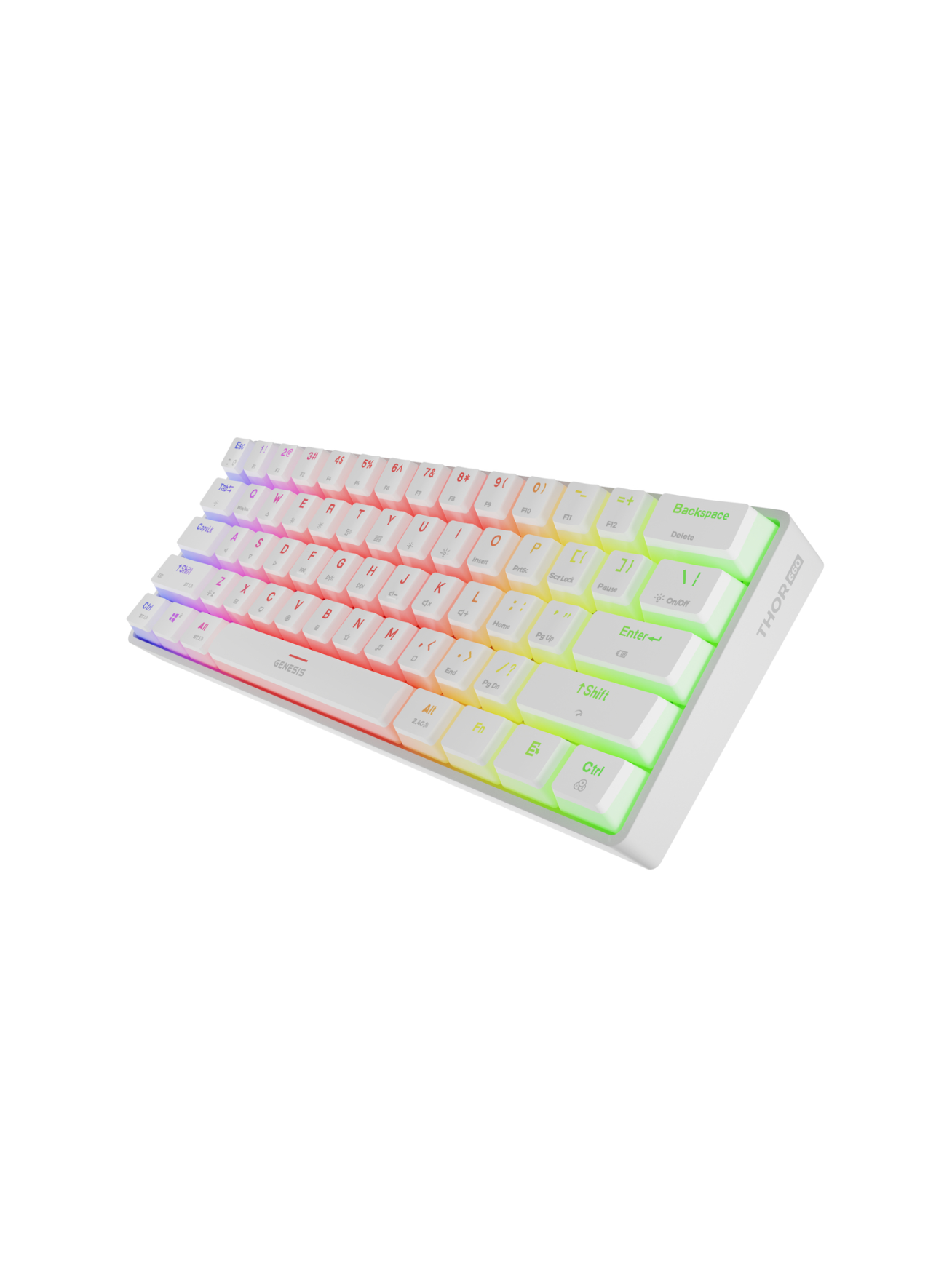 Genesis | THOR 660 G2 | Gaming keyboard | Wireless/Wired | US | Tactile | White 2 Genesis | THOR 660 G2 | Gaming keyboard | Wireless/Wired | US | Tactile | White 2