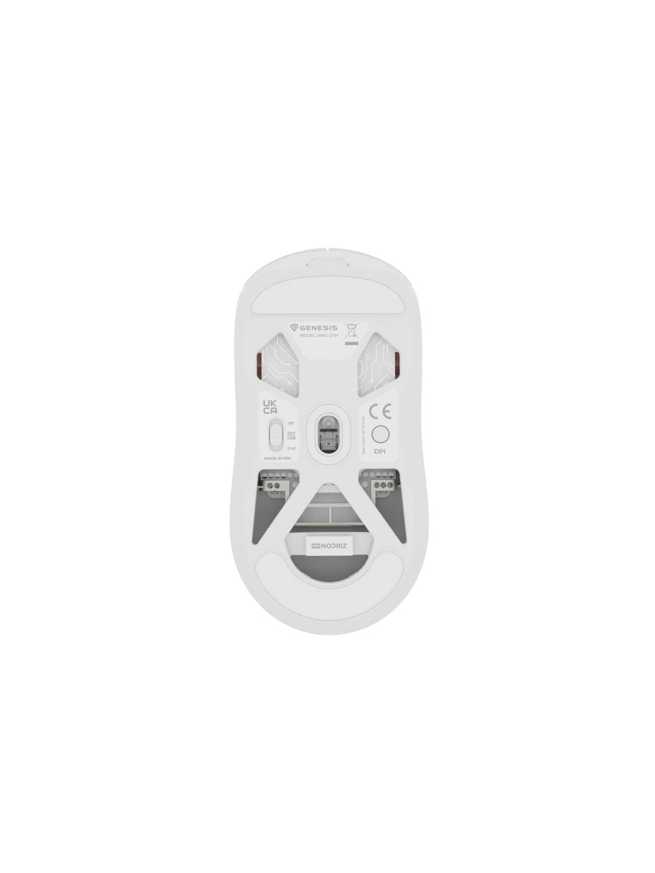 Genesis | Zircon 660 PRO | Gaming Mouse | Wireless/Wired | 2.4 GHz, Bluetooth, USB | White 3 Genesis | Zircon 660 PRO | Gaming Mouse | Wireless/Wired | 2.4 GHz, Bluetooth, USB | White 3