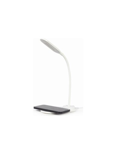 Gembird | Desk lamp with wireless charger | TA-WPC10-LED-01-W Gembird | Desk lamp with wireless charger | TA-WPC10-LED-01-W