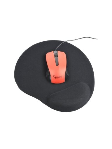 Gembird | Gel mouse pad with wrist support | Ergonomic mouse pad | 240 x 220 x 4 mm | Black Gembird | Gel mouse pad with wrist support | Ergonomic mouse pad | 240 x 220 x 4 mm | Black