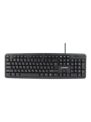 Gembird | KB-U-103-RU | Standard | Wired | EN/RU | Black