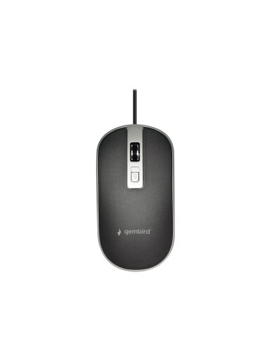 Gembird | Optical USB mouse | MUS-4B-06-BS | Optical mouse | Black/Silver