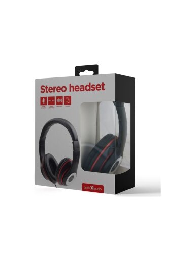 Gembird | Stereo headset, "Los Angeles" + microphone, passive noise canceling | Black