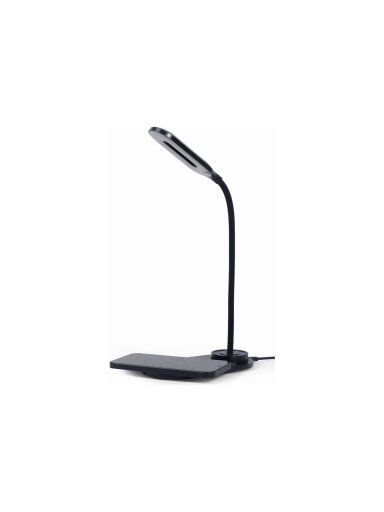 Gembird TA-WPC10-LED-01 Desk lamp with wireless charger, Black | Cold white, warm white, natural 2893-7072 K | Phone or tablet with built-in Qi wireless charging Gembird TA-WPC10-LED-01 Desk lamp with wireless charger, Black | Cold white, warm white, natural 2893-7072 K | Phone or tablet with built-in Qi wireless charging