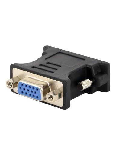 Gembird | Video adapter, DVI to 15 pin D-Sub (DB-15) | A-DVI-VGA-BK Gembird | Video adapter, DVI to 15 pin D-Sub (DB-15) | A-DVI-VGA-BK