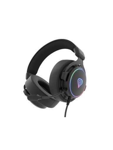 Genesis | Gaming Headset | Neon 764 | Wired | Over-Ear | Microphone | Black