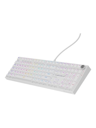 Genesis Thor 404 | Mechanical Gaming Keyboard | Wired | US | Gateron Yellow Pro | White