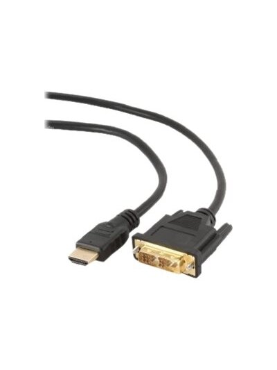 Gembird | HDMI to DVI cable (Single Link) | HDMI 19pin male | DVI 18+1pin male | HDMI to DVI-D | 0.5 m 1 Gembird | HDMI to DVI cable (Single Link) | HDMI 19pin male | DVI 18+1pin male | HDMI to DVI-D | 0.5 m 1