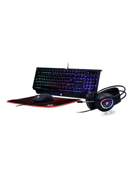 Gembird | 4-in-1 Backlight Gaming Kit "Phantom" | GGS-UMGL4-01 | Gaming Kit | Wired | US