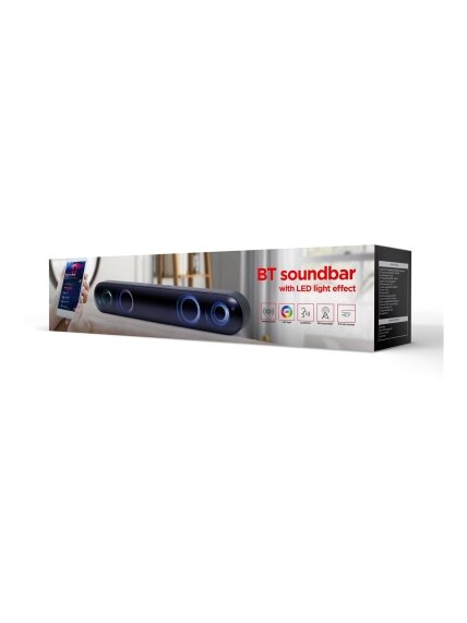 Gembird | Bluetooth soundbar | SPKBT-BAR400L | Bluetooth | Black | Portable | Wireless connection 3 Gembird | Bluetooth soundbar | SPKBT-BAR400L | Bluetooth | Black | Portable | Wireless connection 3