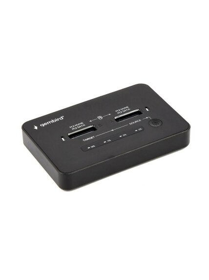 Gembird Desktop dual drive USB Type-C M.2 NVME (and SATA) SSD docking station, Black | DD2-U3M2 4 Gembird Desktop dual drive USB Type-C M.2 NVME (and SATA) SSD docking station, Black | DD2-U3M2 4