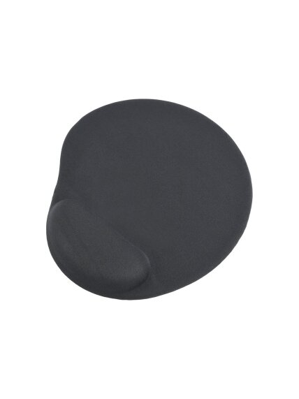 Gembird | Gel mouse pad with wrist support | Ergonomic mouse pad | 240 x 220 x 4 mm | Black