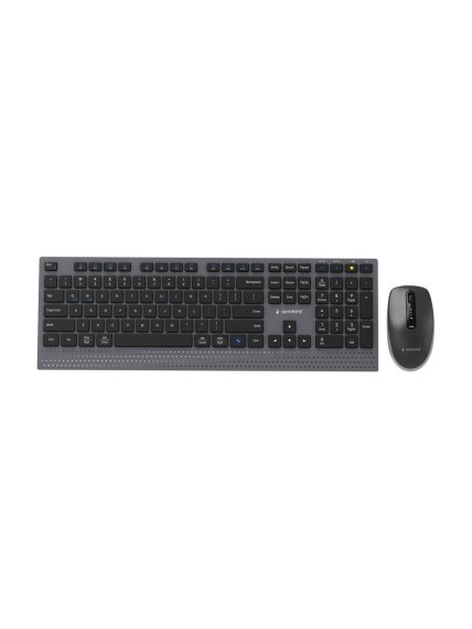 Gembird KBS-WPS-02 | Keyboard and Mouse Set | Wireless | US | Bluetooth | Black Gembird KBS-WPS-02 | Keyboard and Mouse Set | Wireless | US | Bluetooth | Black
