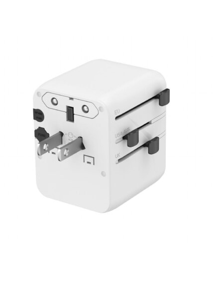 Gembird Universal travel power adapter | TPA-1A2C20-01-W | 20 W | Travel Adapter 1 Gembird Universal travel power adapter | TPA-1A2C20-01-W | 20 W | Travel Adapter 1