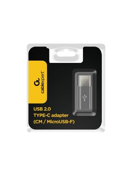 Gembird | USB 2.0 Type-C adapter (CM/MicroUSB-F) | Type-C | USB 2