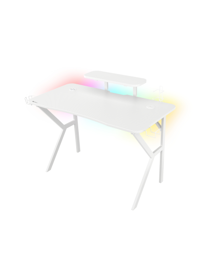 Genesis | Gaming Desk | Holm 320 RGB | White Genesis | Gaming Desk | Holm 320 RGB | White