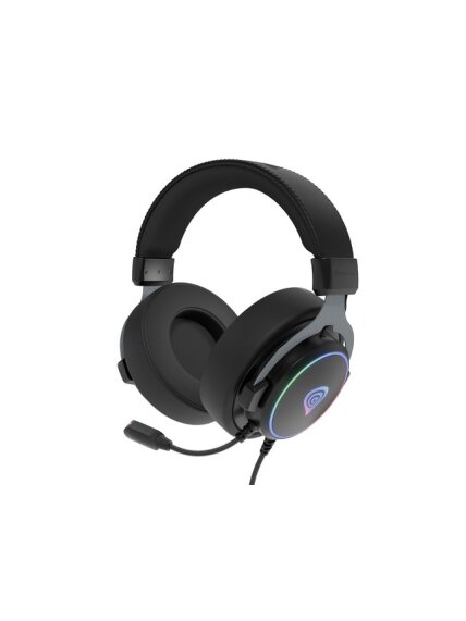 Genesis | Gaming Headset | Neon 764 | Wired | Over-Ear | Microphone | Black