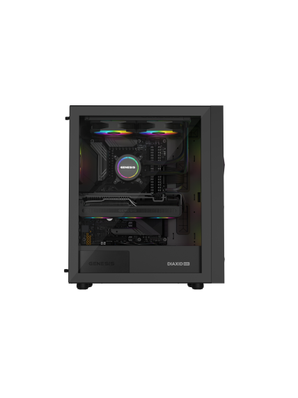 Genesis Gaming PC Case | Diaxid 605 ARGB | Black | Midi Tower 13