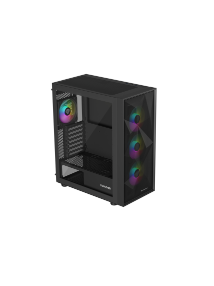 Genesis Gaming PC Case | Diaxid 605 ARGB | Black | Midi Tower 3
