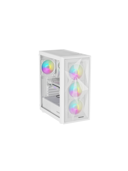 Genesis Gaming PC Case | Diaxid 605 ARGB | White | Midi Tower 4