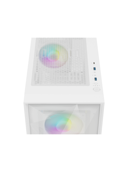 Genesis Gaming PC Case | Diaxid 605 ARGB | White | Midi Tower 9