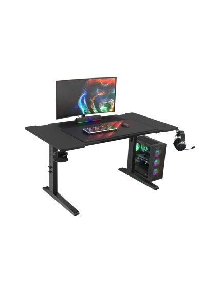 Genesis | Modular Gaming Desk | Holm 140 RGB | Anthracite Black 5