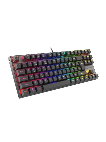 Genesis | THOR 303 TKL | Gaming Keyboard | Wired | Mechanical | RGB LED light | US | Replaceable "HOT SWAP" Switches