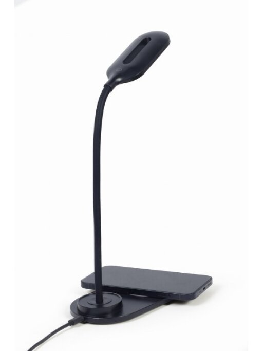 Gembird TA-WPC10-LED-01 Desk lamp with wireless charger, Black | Cold white, warm white, natural 2893-7072 K | Phone or tablet with built-in Qi wireless charging 4