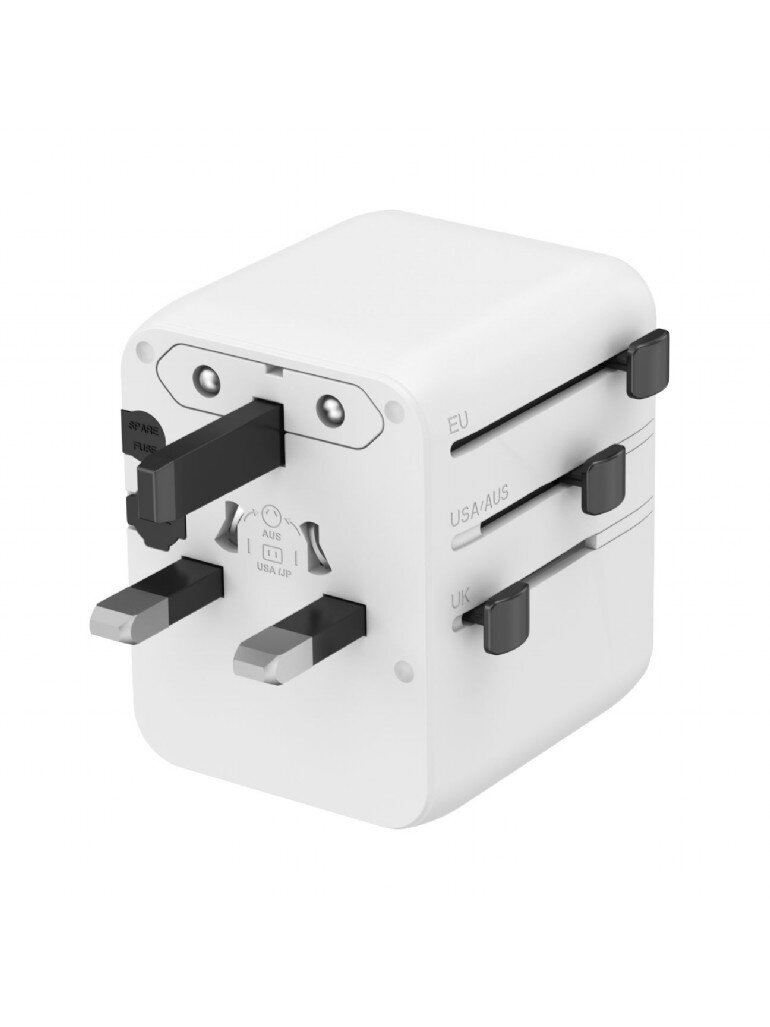Gembird Universal travel power adapter | TPA-1A2C20-01-W | 20 W | Travel Adapter 3 Gembird Universal travel power adapter | TPA-1A2C20-01-W | 20 W | Travel Adapter 3