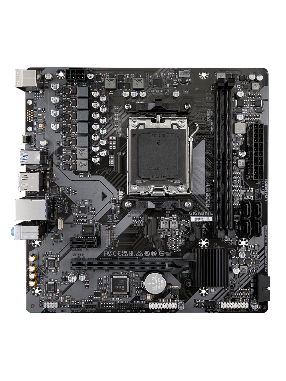 Gigabyte | A620M H 1.0 M/B | Processor family AMD | Processor socket AM5 | DDR5 DIMM | Memory slots 2 | Supported hard disk drive interfaces SATA, M.2 | Number of SATA connectors 4 | Chipset AMD A620 | Micro ATX 1 Gigabyte | A620M H 1.0 M/B | Processor family AMD | Processor socket AM5 | DDR5 DIMM | Memory slots 2 | Supported hard disk drive interfaces SATA, M.2 | Number of SATA connectors 4 | Chipset AMD A620 | Micro ATX 1