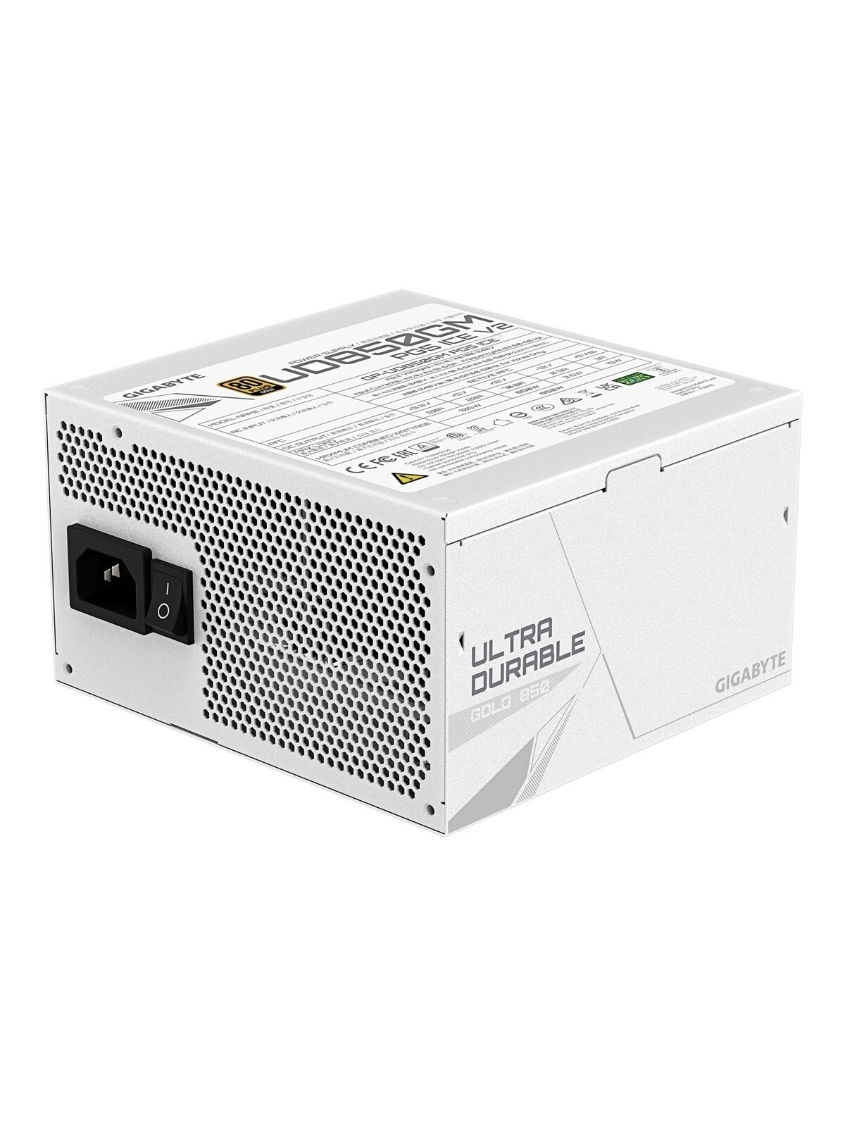 Gigabyte Power Supply, 80 PLUS Gold | UD850GM PG5 V2 ICE | 850 W 3