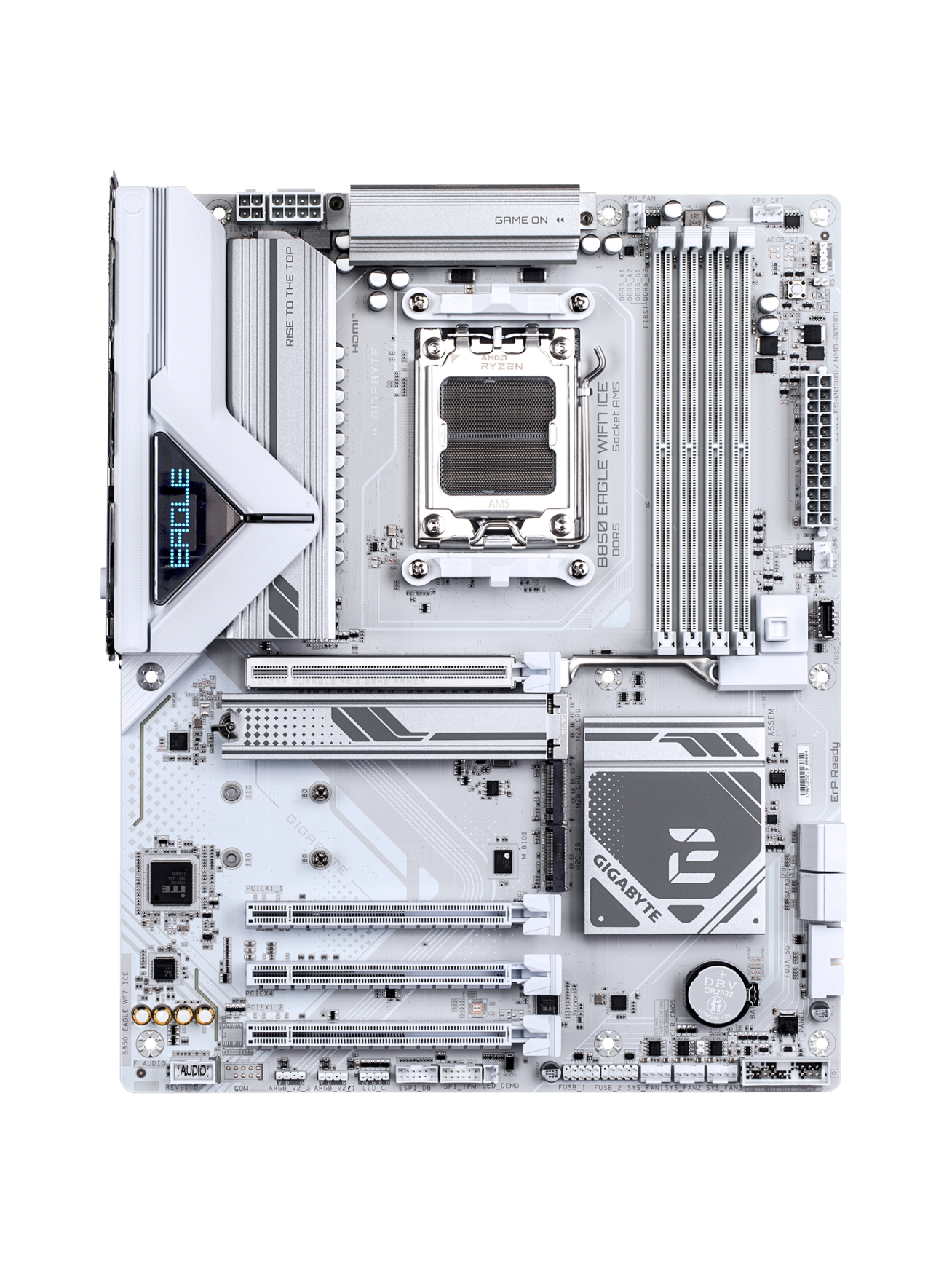 Gigabyte B850 EAGLE WF7 ICE | Processor family AMD | Processor socket AM5 | DDR5 | Supported hard disk drive interfaces SATA, M.2 | Number of SATA connectors 4 1