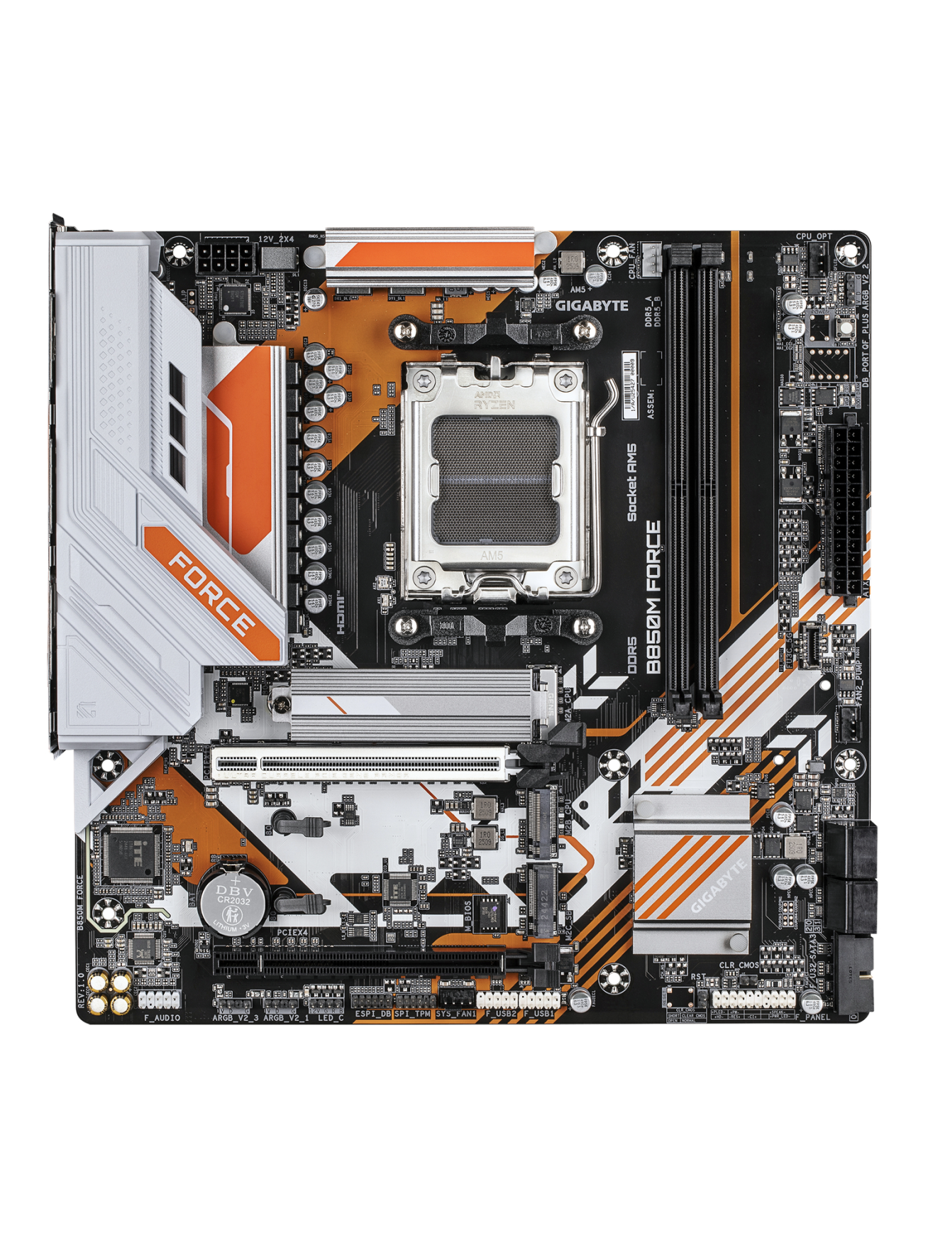Gigabyte B850M FORCE (rev. 1.0) | Processor family AMD | Processor socket AM5 | DDR5 | Supported hard disk drive interfaces SATA, M.2 | Number of SATA connectors 4 1