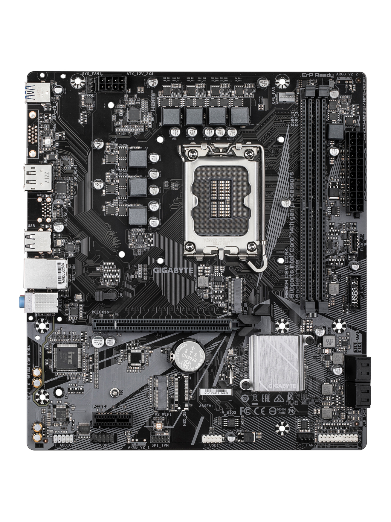 Gigabyte H610M D3W DDR4 | Processor family Intel | Processor socket LGA1700 | DDR4 | Supported hard disk drive interfaces M.2, SATA | Number of SATA connectors 4 1