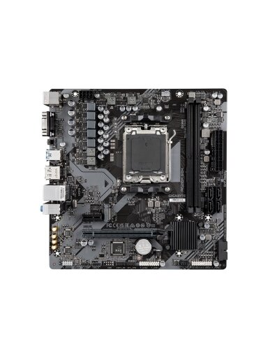 Gigabyte | A620M S2H 1.0 M/B | Processor family AMD | Processor socket AM5 | DDR5 DIMM | Memory slots 2 | Supported hard disk drive interfaces SATA, M.2 | Number of SATA connectors 4 | Chipset AMD A620 | Micro ATX Gigabyte | A620M S2H 1.0 M/B | Processor family AMD | Processor socket AM5 | DDR5 DIMM | Memory slots 2 | Supported hard disk drive interfaces SATA, M.2 | Number of SATA connectors 4 | Chipset AMD A620 | Micro ATX