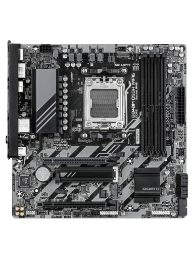 Gigabyte B840M DS3H WIFI6 (rev. 1.1) | Processor family AMD | Processor socket AM5 | DDR5 | Supported hard disk drive interfaces SATA, M.2 | Number of SATA connectors 4 Gigabyte B840M DS3H WIFI6 (rev. 1.1) | Processor family AMD | Processor socket AM5 | DDR5 | Supported hard disk drive interfaces SATA, M.2 | Number of SATA connectors 4