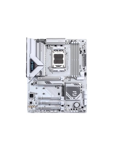 Gigabyte B850 EAGLE WF7 ICE | Processor family AMD | Processor socket AM5 | DDR5 | Supported hard disk drive interfaces SATA, M.2 | Number of SATA connectors 4 Gigabyte B850 EAGLE WF7 ICE | Processor family AMD | Processor socket AM5 | DDR5 | Supported hard disk drive interfaces SATA, M.2 | Number of SATA connectors 4