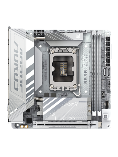 Gigabyte B860I AORUS PRO ICE | Processor family Intel | Processor socket LGA1851 | DDR5 | Supported hard disk drive interfaces SATA, M.2 | Number of SATA connectors 2 Gigabyte B860I AORUS PRO ICE | Processor family Intel | Processor socket LGA1851 | DDR5 | Supported hard disk drive interfaces SATA, M.2 | Number of SATA connectors 2