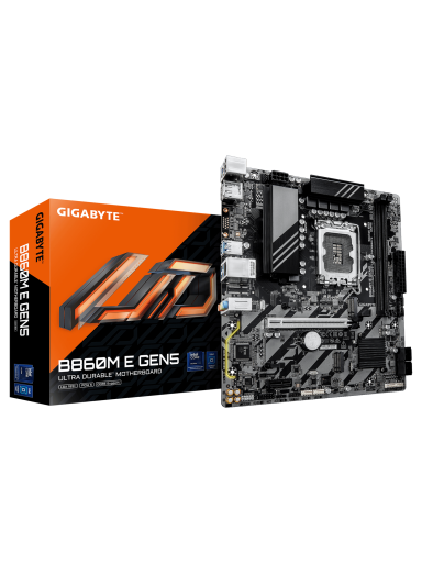 Gigabyte B860M E GEN5 | Processor family Intel | Processor socket LGA1851 | DDR5 | Number of SATA connectors 4 | Supported hard disk drive interfaces SATA, M.2 Gigabyte B860M E GEN5 | Processor family Intel | Processor socket LGA1851 | DDR5 | Number of SATA connectors 4 | Supported hard disk drive interfaces SATA, M.2