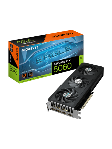 Gigabyte GeForce RTX 5060 EAGLE MAX OC 8G | NVIDIA | 8 GB | GeForce RTX 5060 | GDDR7 | HDMI ports quantity 1 | PCI-E 5.0