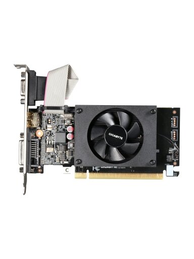 Gigabyte | GV-N710D3-2GL 2.0 | NVIDIA | 2 GB | GeForce GT 710 | DDR3 | Cooling type Active | DVI-D ports quantity 1 | HDMI ports quantity 1 | PCI Express 2.0 | Memory clock speed 1600 MHz | Processor frequency 954 MHz | VGA (D-Sub) ports quantity 1