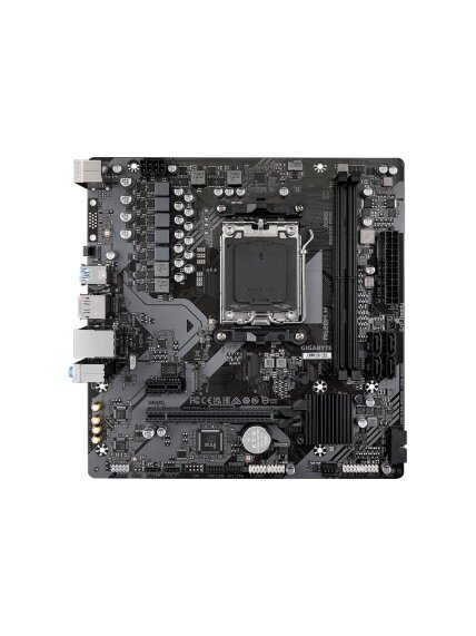 Gigabyte | A620M H 1.0 M/B | Processor family AMD | Processor socket AM5 | DDR5 DIMM | Memory slots 2 | Supported hard disk drive interfaces SATA, M.2 | Number of SATA connectors 4 | Chipset AMD A620 | Micro ATX